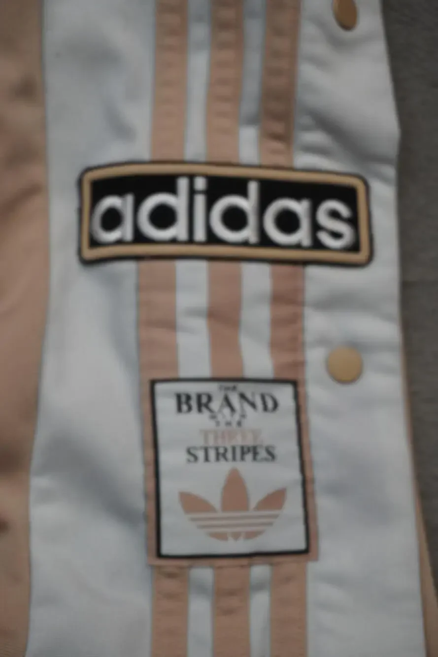 Adidas Originals Pants Mens Medium 30x30 Beige Adibreak Snap Track Tear Away